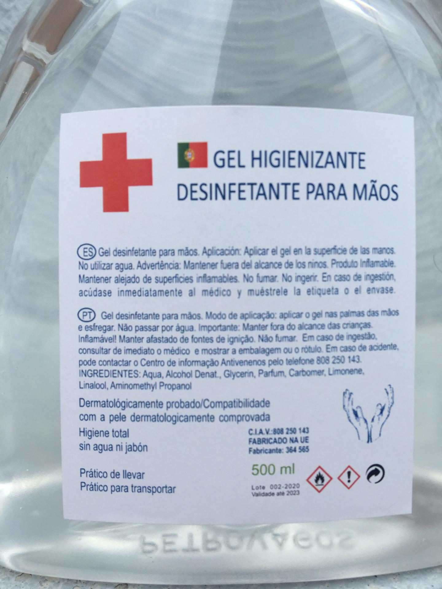 alcool gel 500ml atraente sucesso